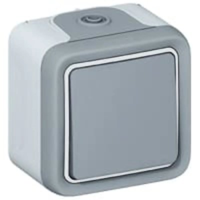 LEGRAND Va et vient plexo  en saillie - gris 069711