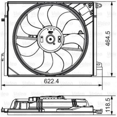VALEO  696882&nbsp;moteur &eacute;lectrique pour ventilateur du radiateur
