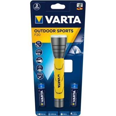 VARTA  18628101421 Torche led alu 5W Noir/Jaune