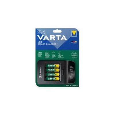 VARTA  - LCD smart chargeur 4 AA accu power 2100 mAh incluses 