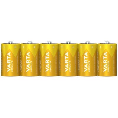 VARTA  Longlife Extra D, 6x Batterie &agrave; usage unique Alcaline