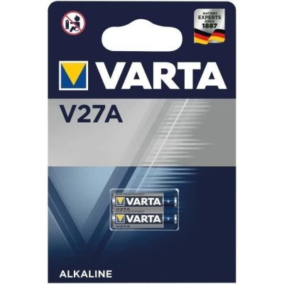VARTA  Pack de 2 Piles &Eacute;lectroniques Alcalines V27A LR27 12 V