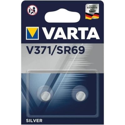VARTA  Pack de 2 Piles Montre Oxyde d'Argent V371 SR69
