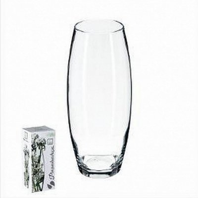 PARIS PRIX Vase Flora Bombe 26 X 11 Cm Transparent Verre Decoration Maison Fleur