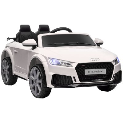 HOMCOM V&eacute;hicule &eacute;lectrique enfant Audi TT RS -  - 370-079V90WT - Effets sonores et lumineux - Blanc