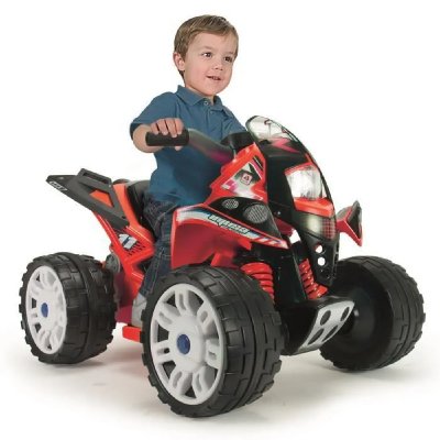 INJUSA V&eacute;hicule &eacute;lectrique - Quad The Beast - Rouge - 12V