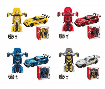 MONDO MOTORS V&eacute;hicule radio command&eacute;e transformable Mercedes AMG GT3 1:14