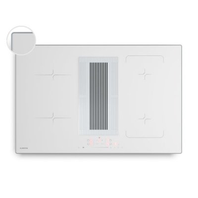 KLARSTEIN Velaire Plaque induction avec Hotte aspirante int&eacute;gr&eacute;e 4 Zones 7400W 80cm Curseur Tactile Minuterie