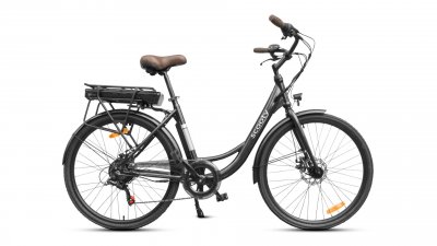 SCOOTY V&eacute;lo &agrave; assistance &eacute;lectrique 250w 25km/h  CITY26+ - gris