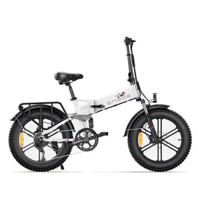 ENGWE V&eacute;lo &eacute;lectrique ENGINE X 250W - 60KM autonomie - Freins &agrave; disque-Blanc