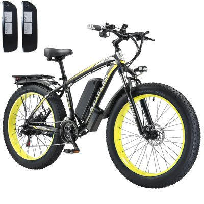 KETELES V&eacute;lo &eacute;lectrique  K800, 1000 W, 26 , 2x 18 Ah, 21 vitesses, 45 km / h -Jaune