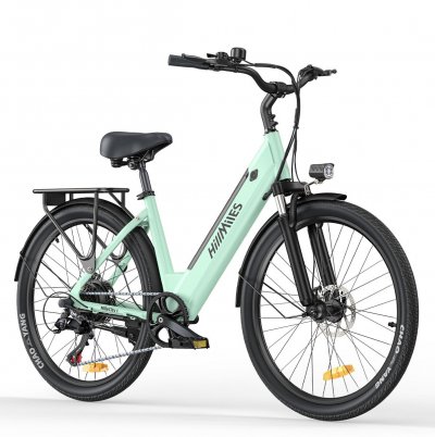  V&eacute;lo &eacute;lectrique P26 25km/h 250W Moteur Autonomie 55-100km Shimano 7 vitesses E-bike 36V17Ah bleu 