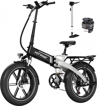  V&eacute;lo Electrique Pliable - - 20"" x4.0 Fat Tire - Batterie amovible 48V 13Ah - Noir&Orange 