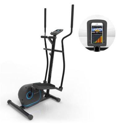 KLARFIT V&eacute;lo elliptique Myon Cycle Noir - avec &eacute;cran LCD - Volant d'inertie 12 kg