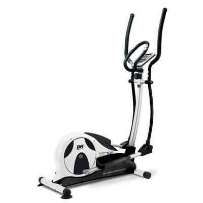 BH FITNESS V&eacute;lo elliptique ZK200 G2340 - Volant d'inertie 12 kg - Ecran LCD - Blanc et Noir