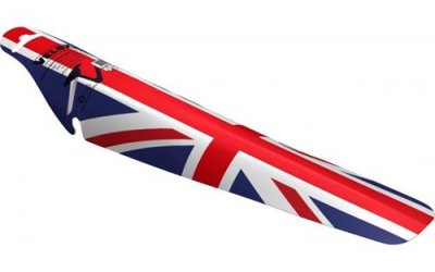 VELOX  Uk Rear Mudguard Rouge,Blanc,Bleu 34 x 10 cm