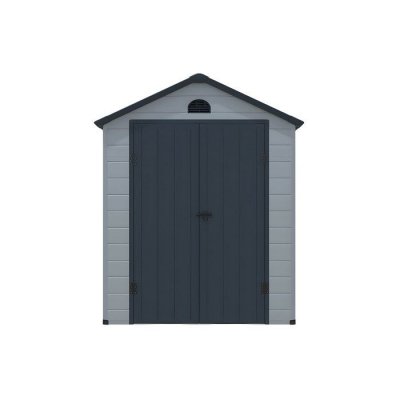 VENTE UNIQUE Vente-unique.com Abri de jardin en r&eacute;sine grise 5,32 m&sup2; CESIO
