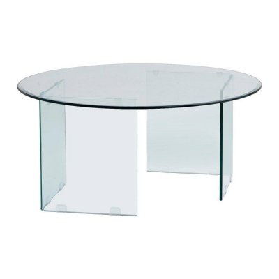 Vente-unique - Table Basse en Verre tremp&eacute; - Adamo