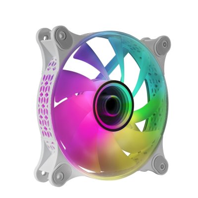 MARS GAMING Ventilateur boitier mf-3d rgb - 12cm (blanc) 8435693102823