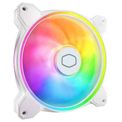 COOLER MASTER Ventilateur de boitier MasterFan MF Halo&sup2; RGB - 14cm (Blanc)