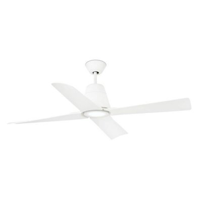 FARO Ventilateur de Plafond  TYPHOON LED Blanc avec Moteur DC, 3000K