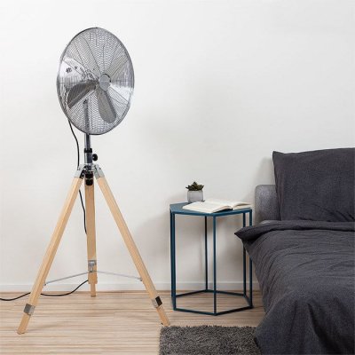 TRISTAR Ventilateur sur pied avec tr&eacute;pied en bois  ve-5804 50w