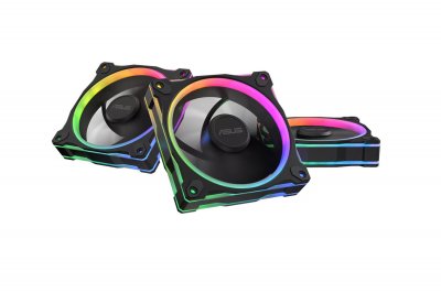 ASUS Ventilateurs -  - PRIME MR120 - ARGB - 3 pi&egrave;ces - Noir - 1600 RPM