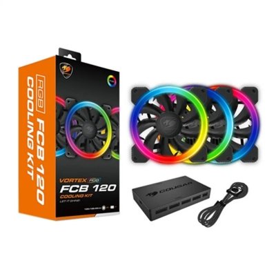 VENTILATEURS Noir COUGAR GAMING - FCB RGB COOLINGKIT