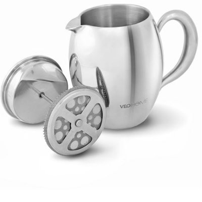 VEOHOME  Cafeti&egrave;re et Th&eacute;i&egrave;re &agrave; Piston incassable &agrave; double paroi