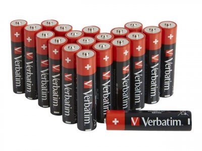 VERBATIM  Piles Alcalines Aaa 20 One Size Red / Black