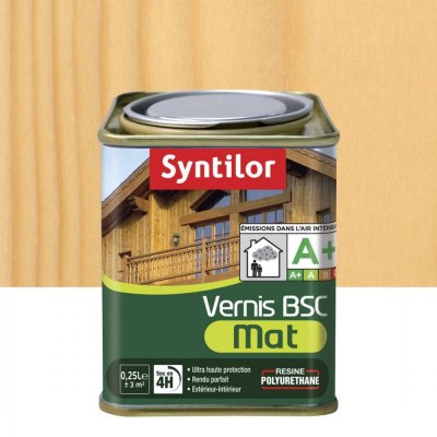 SYNTILOR Vernis bois ext&eacute;rieur  Bois incolore mat 0.25 l