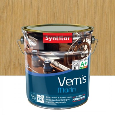 SYNTILOR Vernis marin bois  Marin incolore satin&eacute; 2.5 l