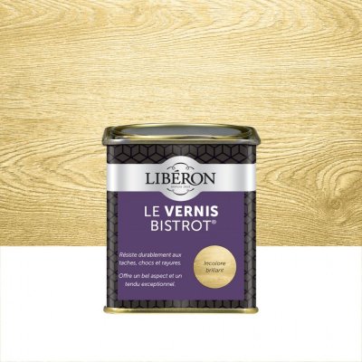 LIBERON Vernis meuble et objet Bistrot&reg; LIB&Eacute;RON, incolore brillant, 0.25l