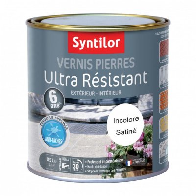 SYNTILOR Vernis pierre ext&eacute;rieur / int&eacute;rieur Pierre , incolore, 0.5 l