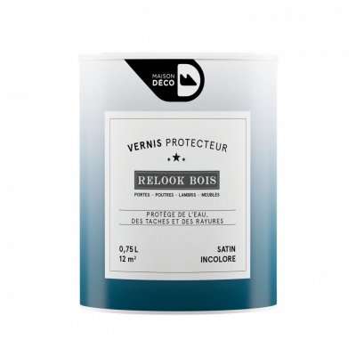 MAISONDECO Vernispoutre et lambris Relook bois MAISON DECO, incolore mat, 0.75 l