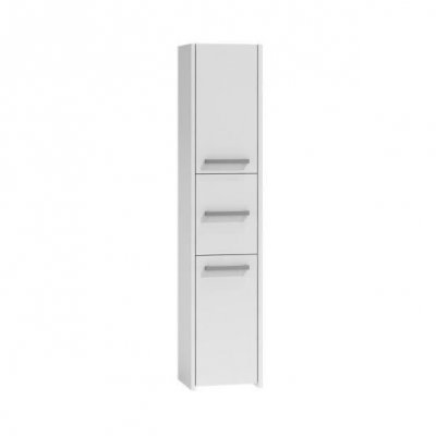 VERONA - Colonne armoire de salle de bain 30x40x170 - Meuble blanc