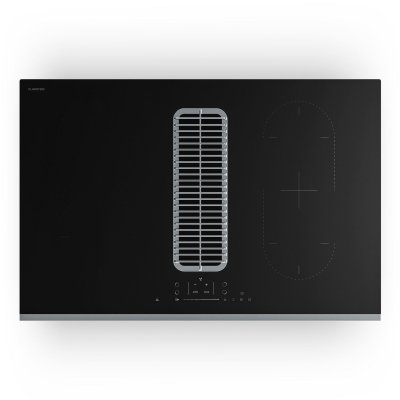 KLARSTEIN Verosteel Plaque &agrave; induction avec Hotte int&eacute;gr&eacute;e 80 cm &eacute;l&eacute;gante minimaliste 8400 W Noir