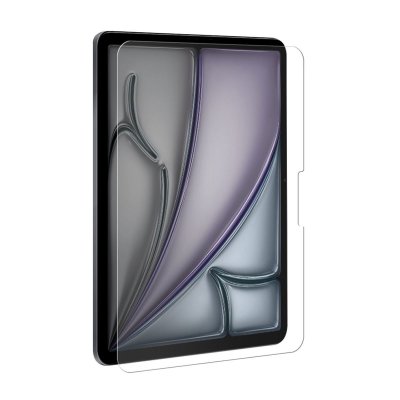 EIGER Verre Tremp&eacute; 2.5D pour iPad Air 11"" 2024 2025 Premium Asahi Ultra Solide Transparent