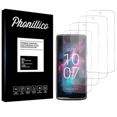 PHONILLICO Verre Tremp&eacute; pour Crosscall Stellar M6/M6E [Pack 4] Film Vitre Protection Ecran
