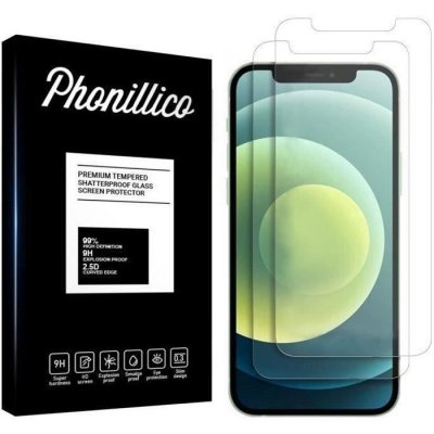 PHONILLICO Verre Tremp&eacute; pour iPhone 12 PRO (6,1) [Pack 2] Film Vitre Protection Ecran