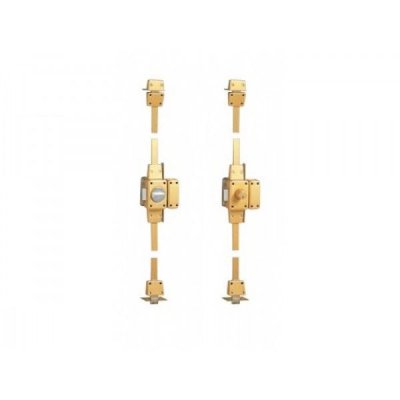 ISEO Verrou 3 points 1510 Zenith &agrave; bouton cylindre de 45mm droit -  - 15100451HB3.5
