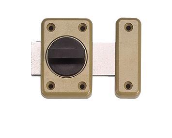 VACHETTE Verrou automatique RX 45 mm en zamack avec bouton tournant &agrave; ressort