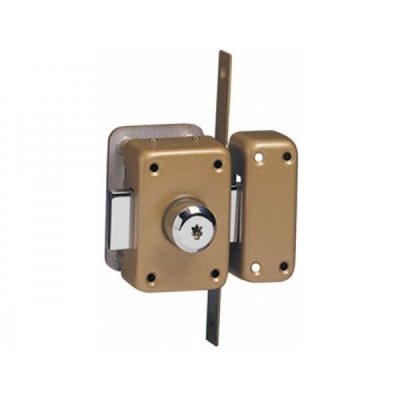 ISEO Verrou double entr&eacute;e A2P1 Cavith 1403 finition or -  - 14030001