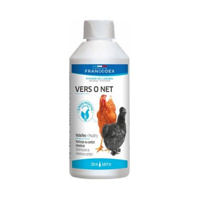 FRANCODEX Vers o net, flacon de 250 ml pour volaille  Multicolor