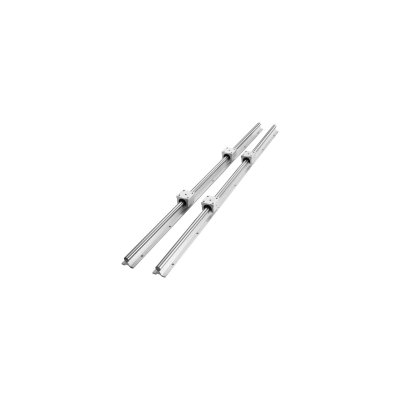 VEVOR  2PCS Rail de Guidage Lin&eacute;aire SBR20 1200 mm 4PCS Bloc de Roulement SBR20UU