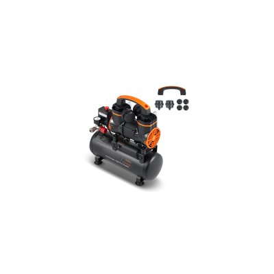 VEVOR  - Compresseur a Air Silencieux Sans Huile 8 l 900 w 3,7 m3/h a 6,2 bar 70 dB
