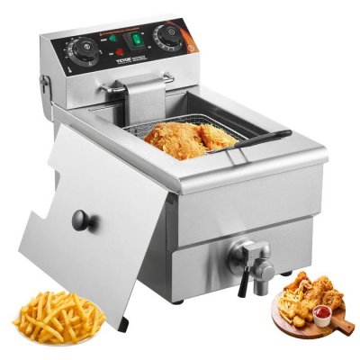 VEVOR  Friteuse &agrave; bain d'huile &eacute;lectrique commerciale avec panier 3000 W 9 L bar