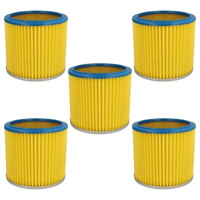  Vhbw - 5x fitre rond filtre &agrave; lamelles pour aspirateur multifonction compatible avec Lavor gsa 300