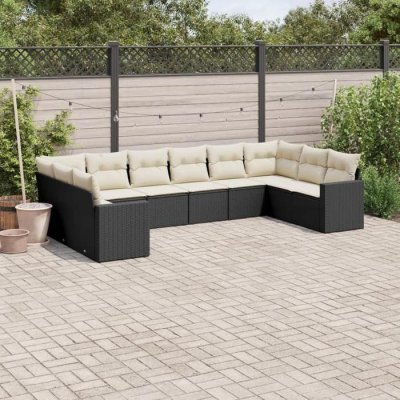 VIDAXL VIDA XL Salon de jardin 10 pcs avec coussins