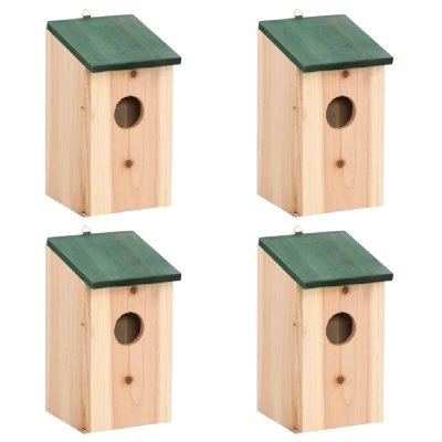 VIDAXL  4 Pcs Nichoirs Bois 12x12x22 Cm